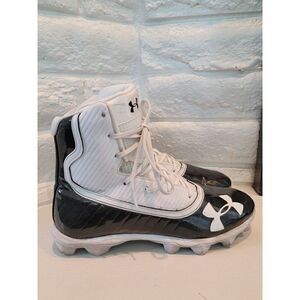 Under Armour Highlight RM 3021197-003 Black/White Football Cleats, Men's 11 USA